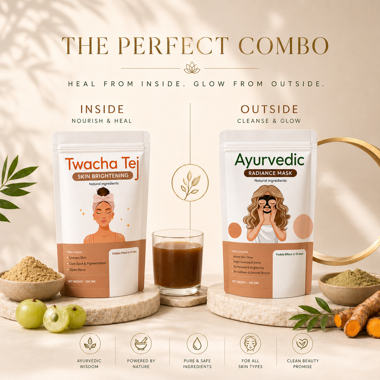 Superfood Face Mix & Mask Combo