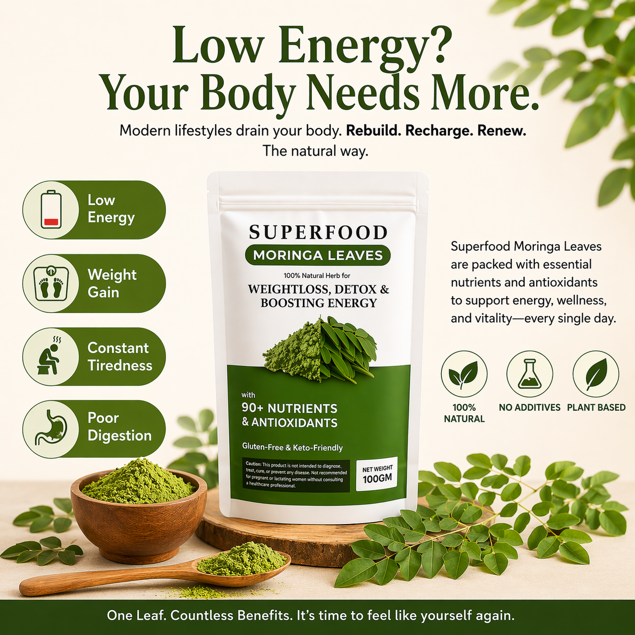 The Nature Axe Superfood Moringa Powder