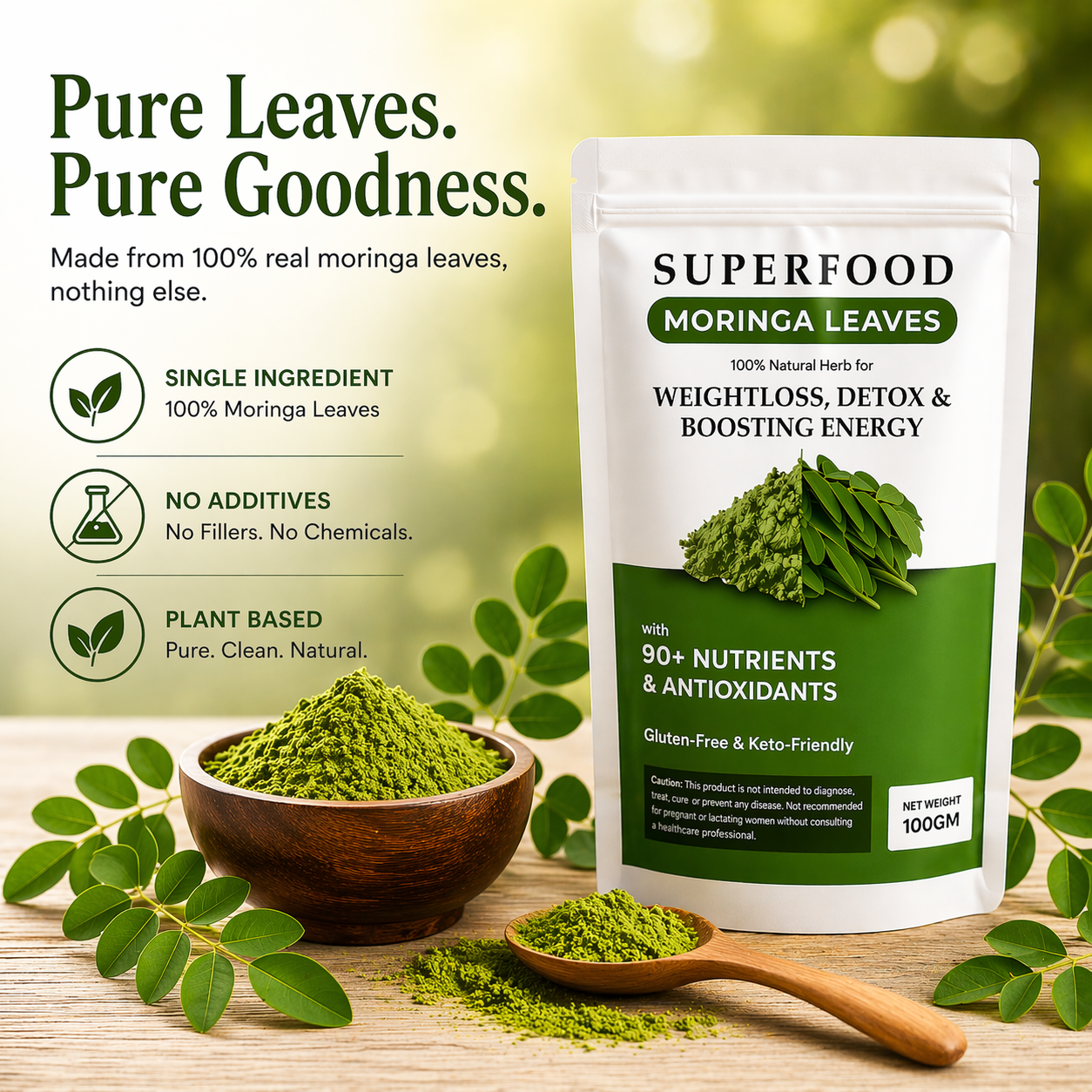 The Nature Axe Superfood Moringa Powder