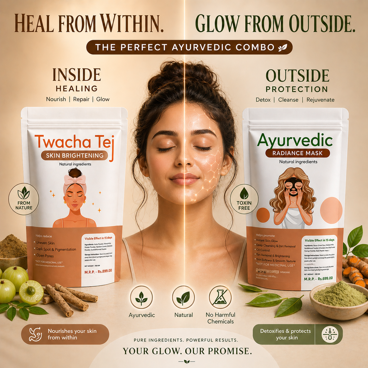Superfood Face Mix & Mask Combo