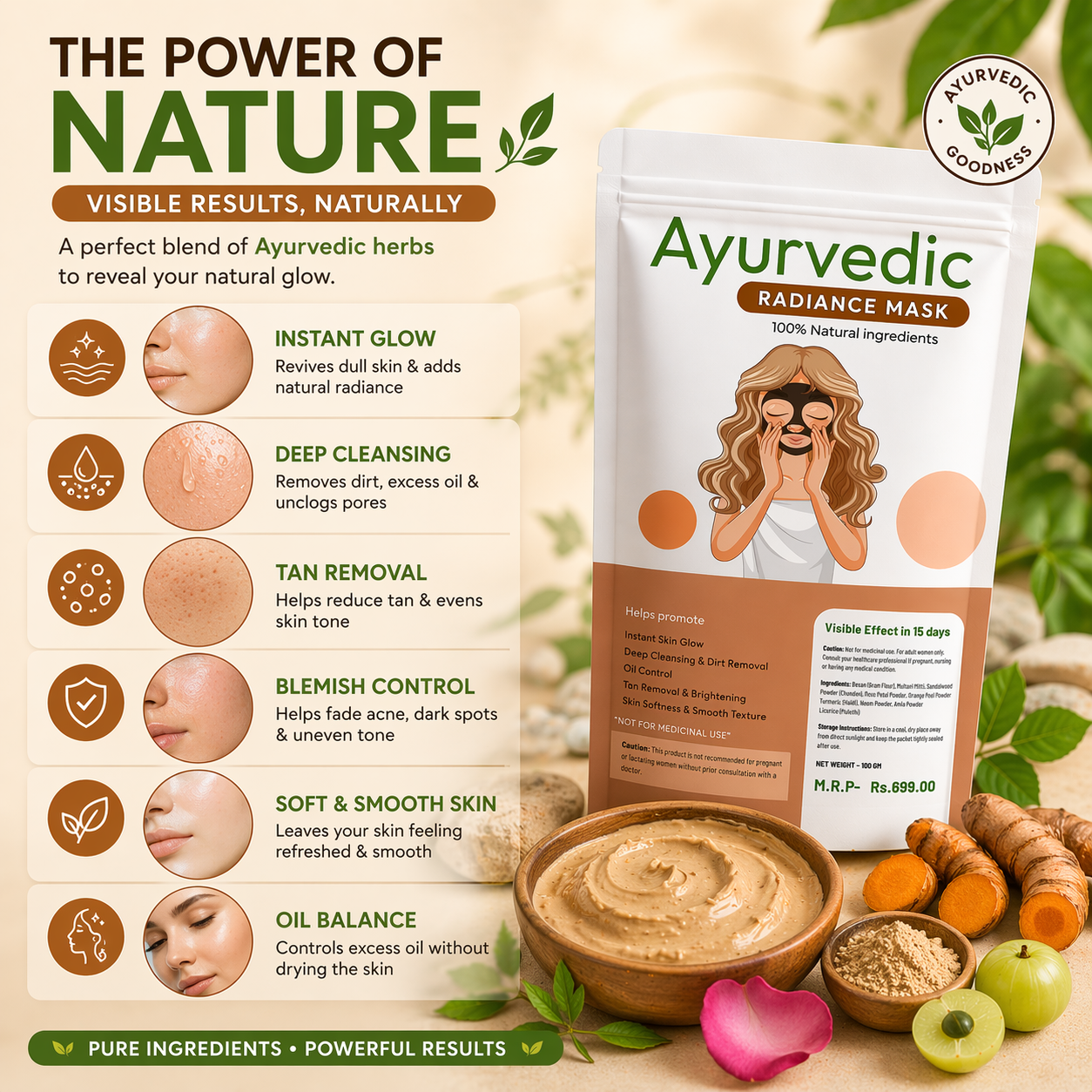The Nature Axe Ayurvedic Face Mask