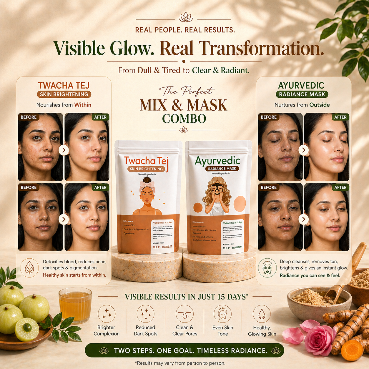 Superfood Face Mix & Mask Combo