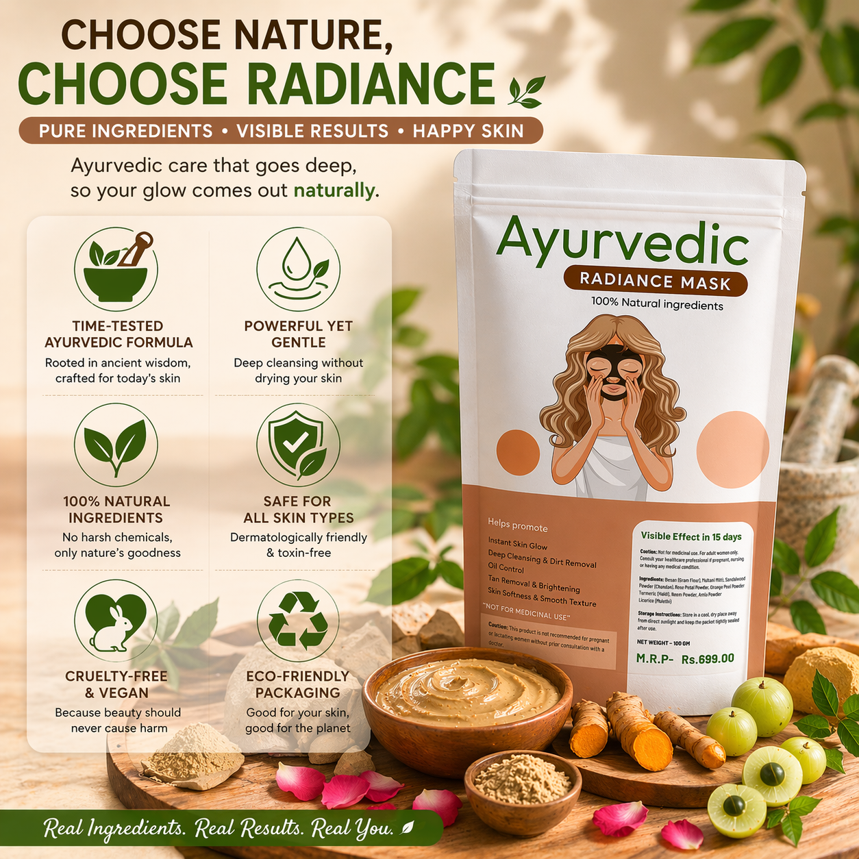 The Nature Axe Ayurvedic Face Mask